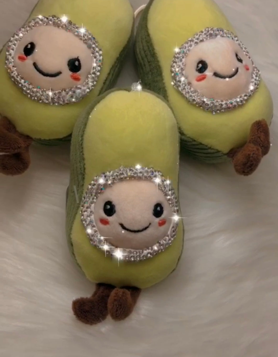 Avocado keychain