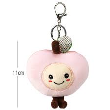 Peach keychain